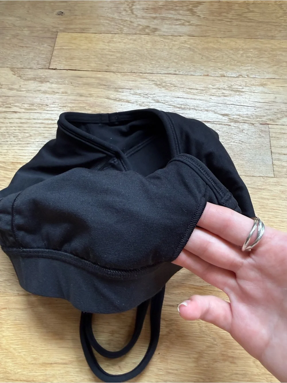 Lululemon Black Flow Y Bra Size 2